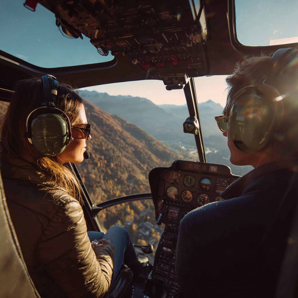 first helicopter tour