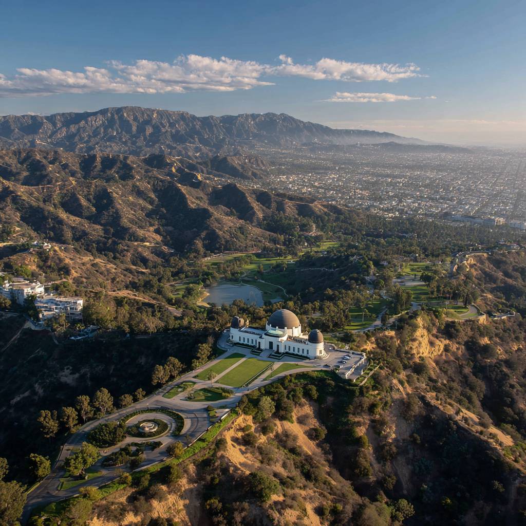 la landmarks by helicopter