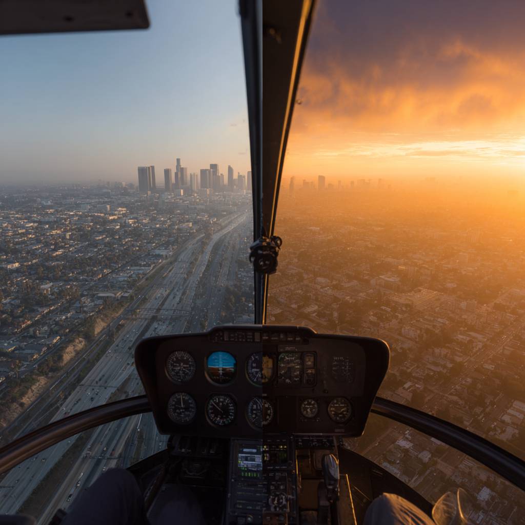 Sunset vs. Daytime Flights