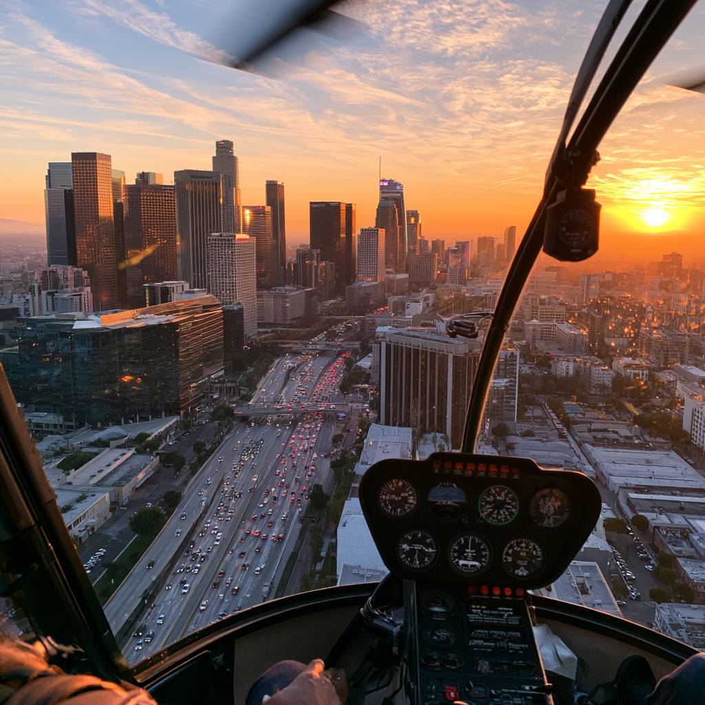 helicopter tour la