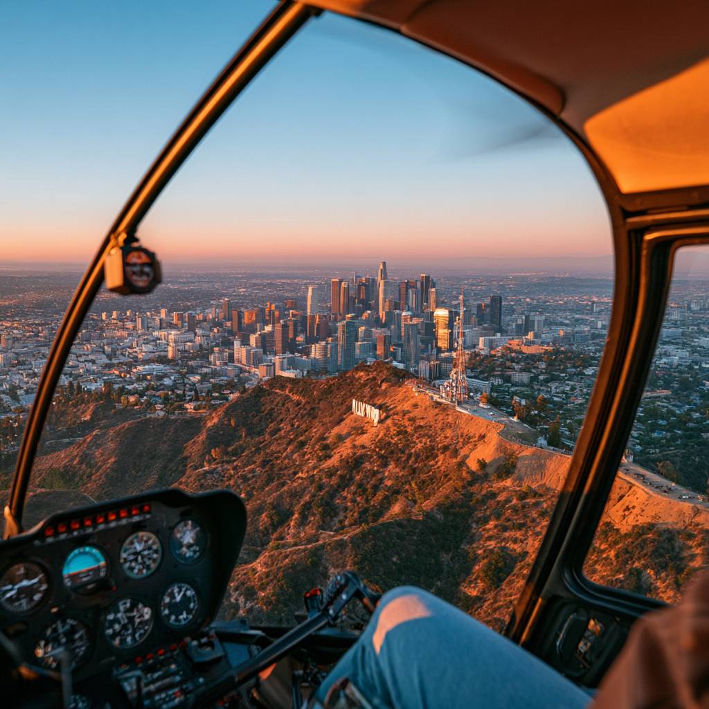 la from above